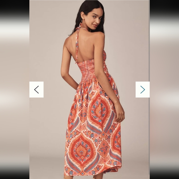 New Love The Label By Anthropologie Dress Halter Midi XS - Picture 9 of 9